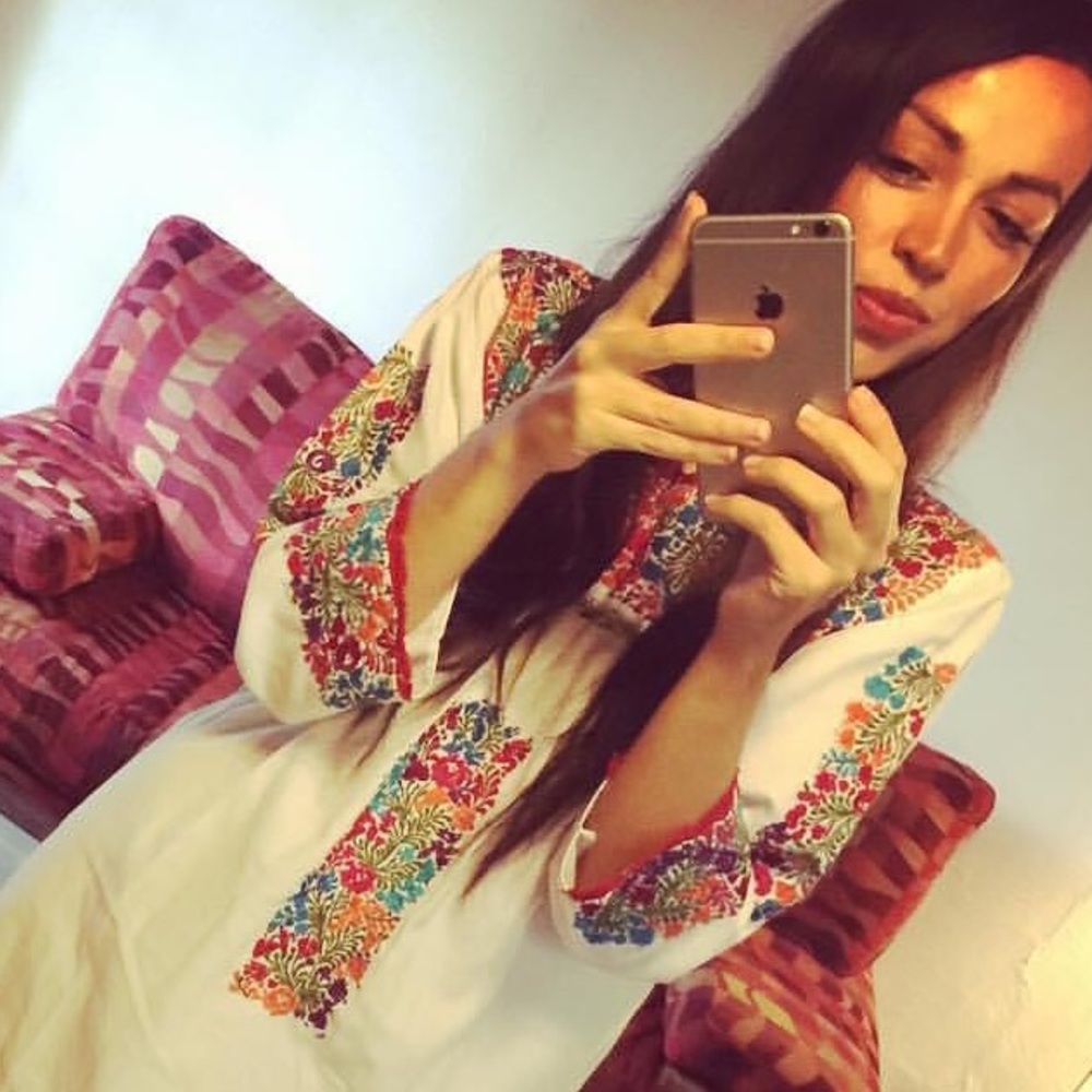 Mexican Dress Maxi Dress Bohemian Style Oaxaca